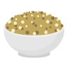 Boiled lentils with salt